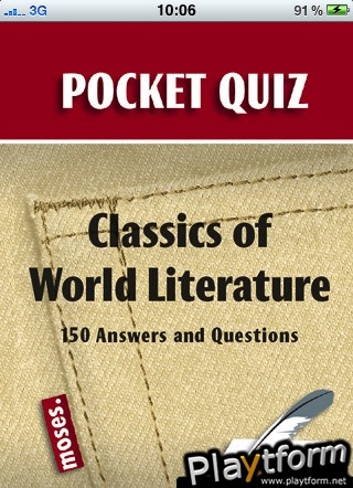 Pocket Quiz: Classics of World Literature (iPhone/iPod)