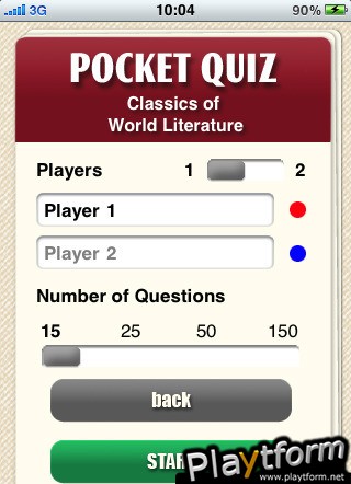 Pocket Quiz: Classics of World Literature (iPhone/iPod)