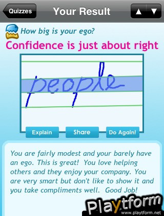Handwriting Quizzes (iPhone/iPod)