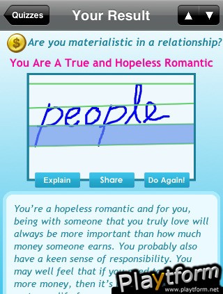 Handwriting Quizzes (iPhone/iPod)