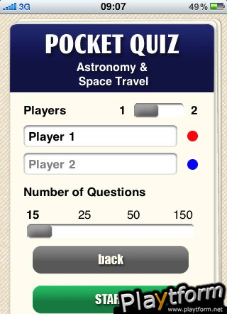 Pocket Quiz: Astronomy & Space Travel (iPhone/iPod)