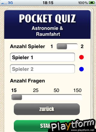 Pocket Quiz: Astronomy & Space Travel (iPhone/iPod)