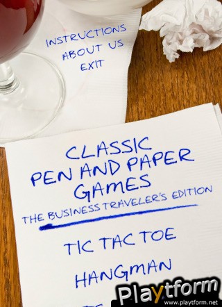 Classic Pen and Paper Games: The Business Traveler's Edition (iPhone/iPod)