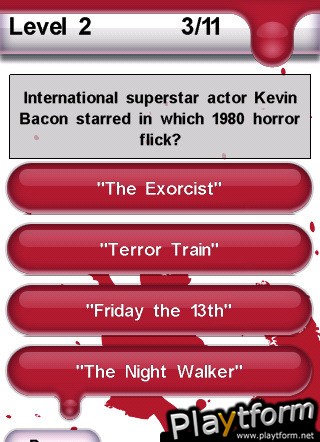 Horror Master Trivia (iPhone/iPod)
