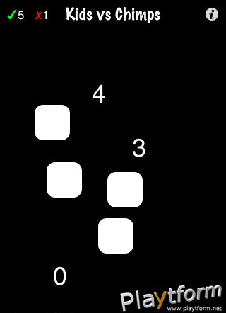 Kids vs Chimps - Brain Age Memory Game (iPhone/iPod)