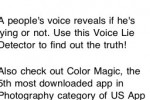 Voice Lie Detector (iPhone/iPod)
