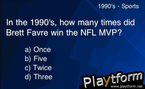 Party Time Trivia - Decades Trivia Game (iPhone/iPod)