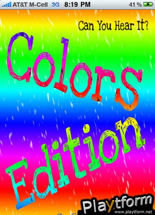 Can You Hear It? Colors Edition (iPhone/iPod)