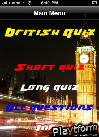 British Quiz (iPhone/iPod)