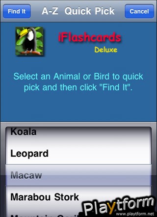 Backyard Zoo iFlashcards Deluxe (iPhone/iPod)