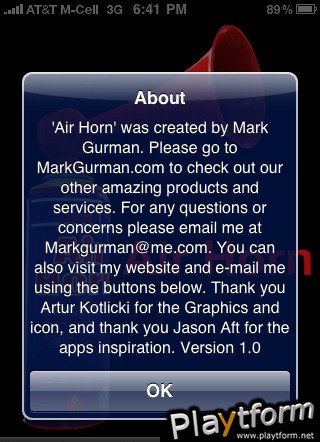 Air Horn (iPhone/iPod)