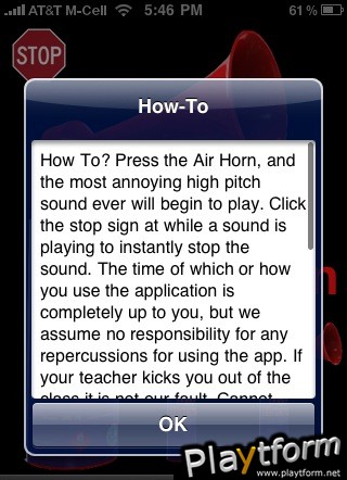 Air Horn (iPhone/iPod)