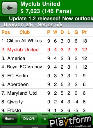 FootballFightClub (iPhone/iPod)
