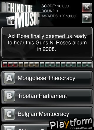 VH1 Behind the Music Trivia Whiz (iPhone/iPod)