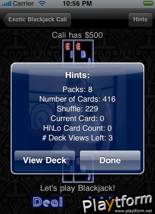Exotic Blackjack Cali (iPhone/iPod)