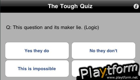 The Tough Quiz (iPhone/iPod)