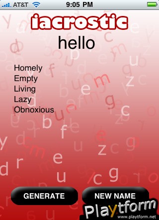 iAcrostic (iPhone/iPod)