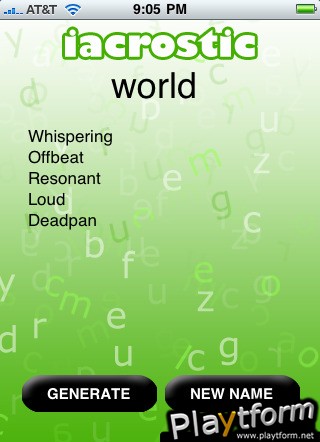 iAcrostic (iPhone/iPod)