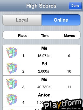 Kyuge, the Cube Game (iPhone/iPod)
