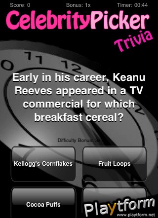 Celebrity Picker Trivia (iPhone/iPod)
