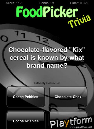 Food Picker Trivia (iPhone/iPod)