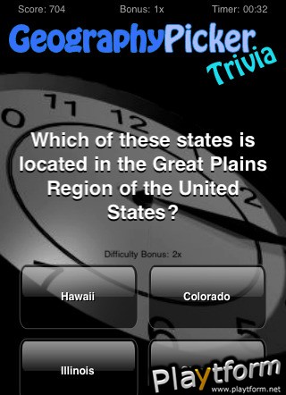 Geography Picker Trivia (iPhone/iPod)