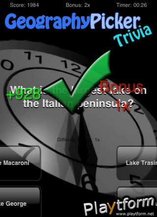 Geography Picker Trivia (iPhone/iPod)