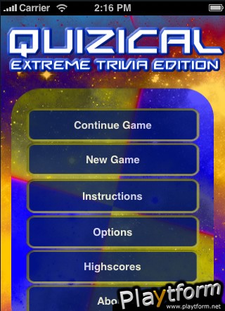 Quizical: Extreme Trivia Edition (iPhone/iPod)