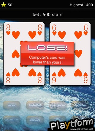 Sp'Ace Up - the interstellar card game (iPhone/iPod)