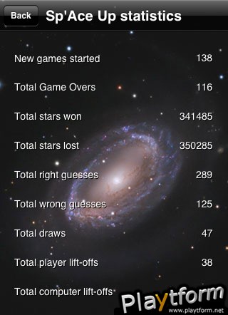 Sp'Ace Up - the interstellar card game (iPhone/iPod)