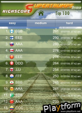 Super Trumps Trains (iPhone/iPod)