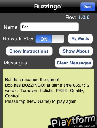 Buzzingo (iPhone/iPod)