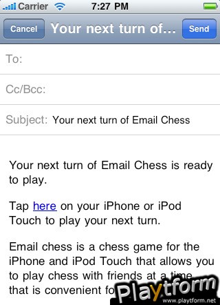Email Chess (iPhone/iPod)