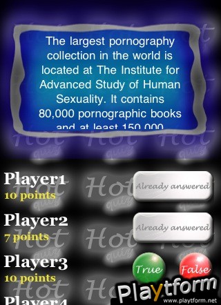 Hot Quiz ! (iPhone/iPod)