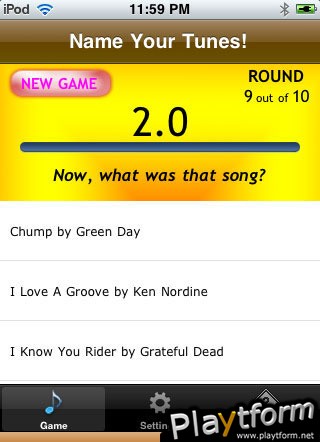 Name Your Tunes (iPhone/iPod)