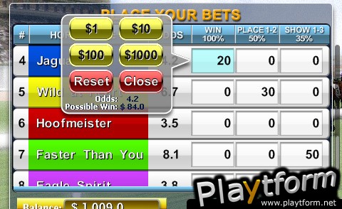 Virtual Horse Racing 3D (iPhone/iPod)