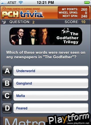 PCH Trivia (iPhone/iPod)