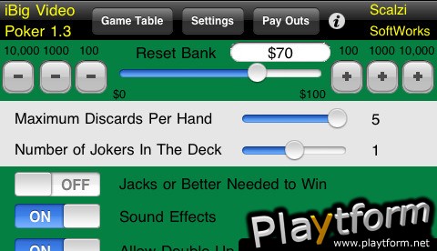 iBig Video Poker (iPhone/iPod)