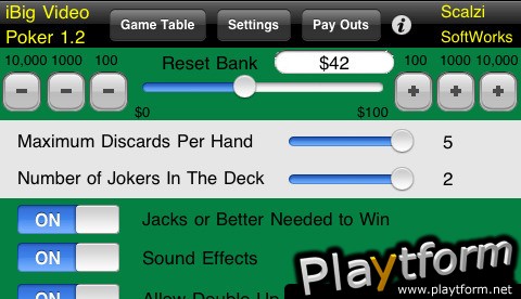 iBig Video Poker (iPhone/iPod)