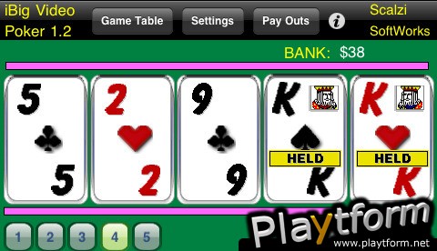 iBig Video Poker (iPhone/iPod)