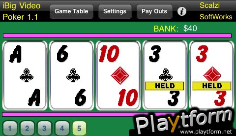 iBig Video Poker (iPhone/iPod)