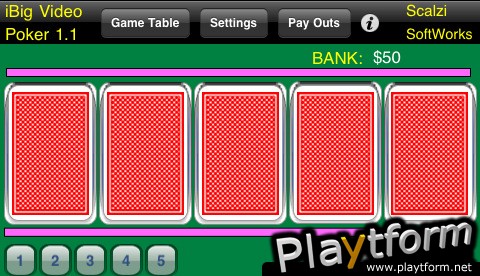 iBig Video Poker (iPhone/iPod)