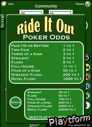 Ride It Out Poker (iPhone/iPod)