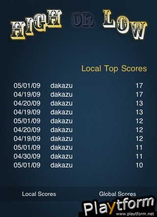 HIorLO (iPhone/iPod)
