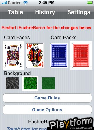 Euchre Baron (iPhone/iPod)