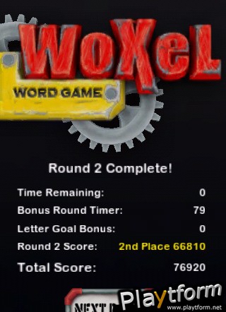 Woxel Word Game (iPhone/iPod)