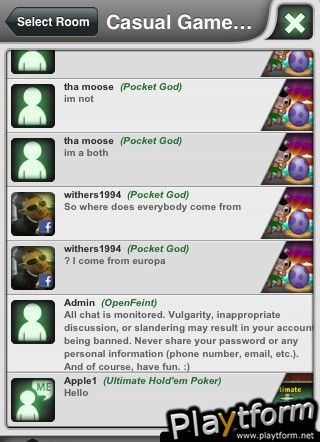 Ultimate Hold'em Poker (iPhone/iPod)