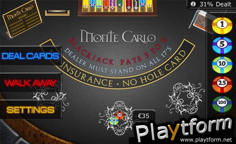 Blackjack World: Monte Carlo (iPhone/iPod)