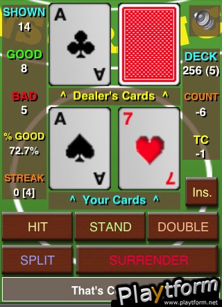 BlackJack Teacher Pro (iPhone/iPod)