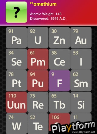 MC Chemical Elements (iPhone/iPod)